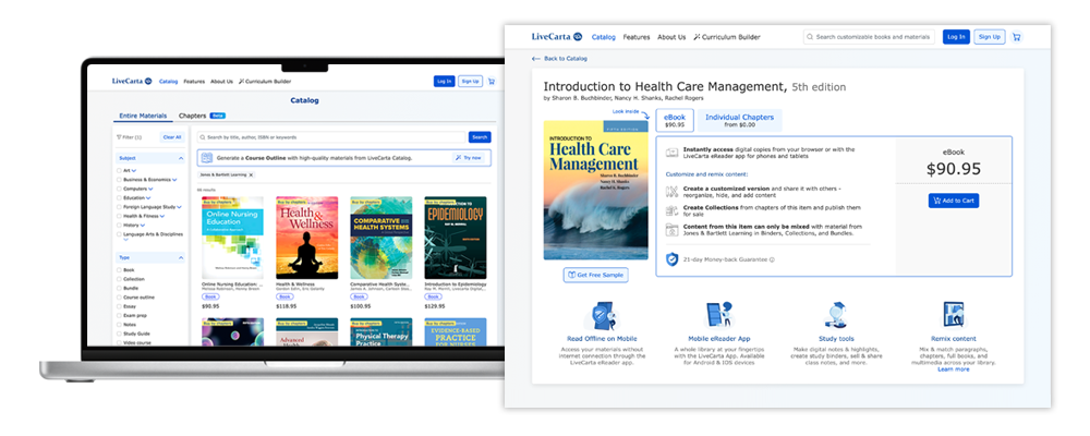 Browse, mix and match, then share your custom course package